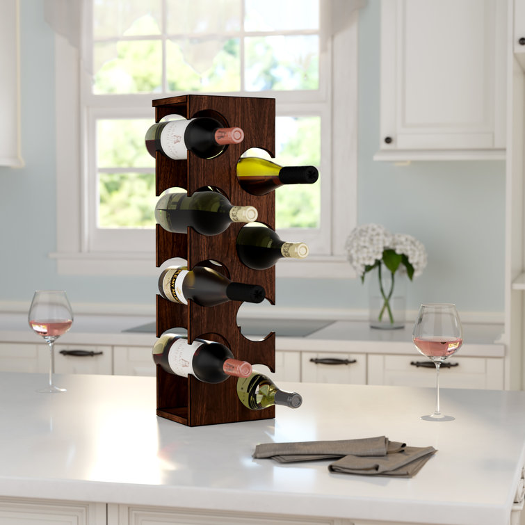 Fleur De Lis Living Benally Solid Wood Tabletop Wine Bottle Rack & Reviews Wayfair
